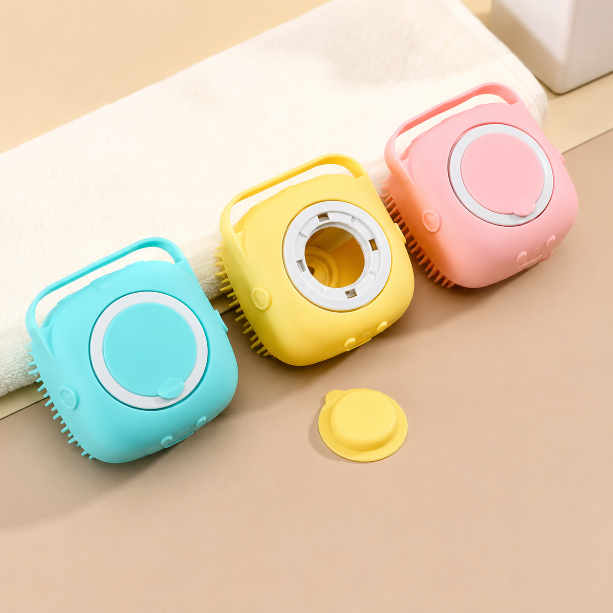 ZOAVE CalmBrush | 2-in-1 Silicone Pet Bath & Shampoo Massage Brush for Dogs & Cats