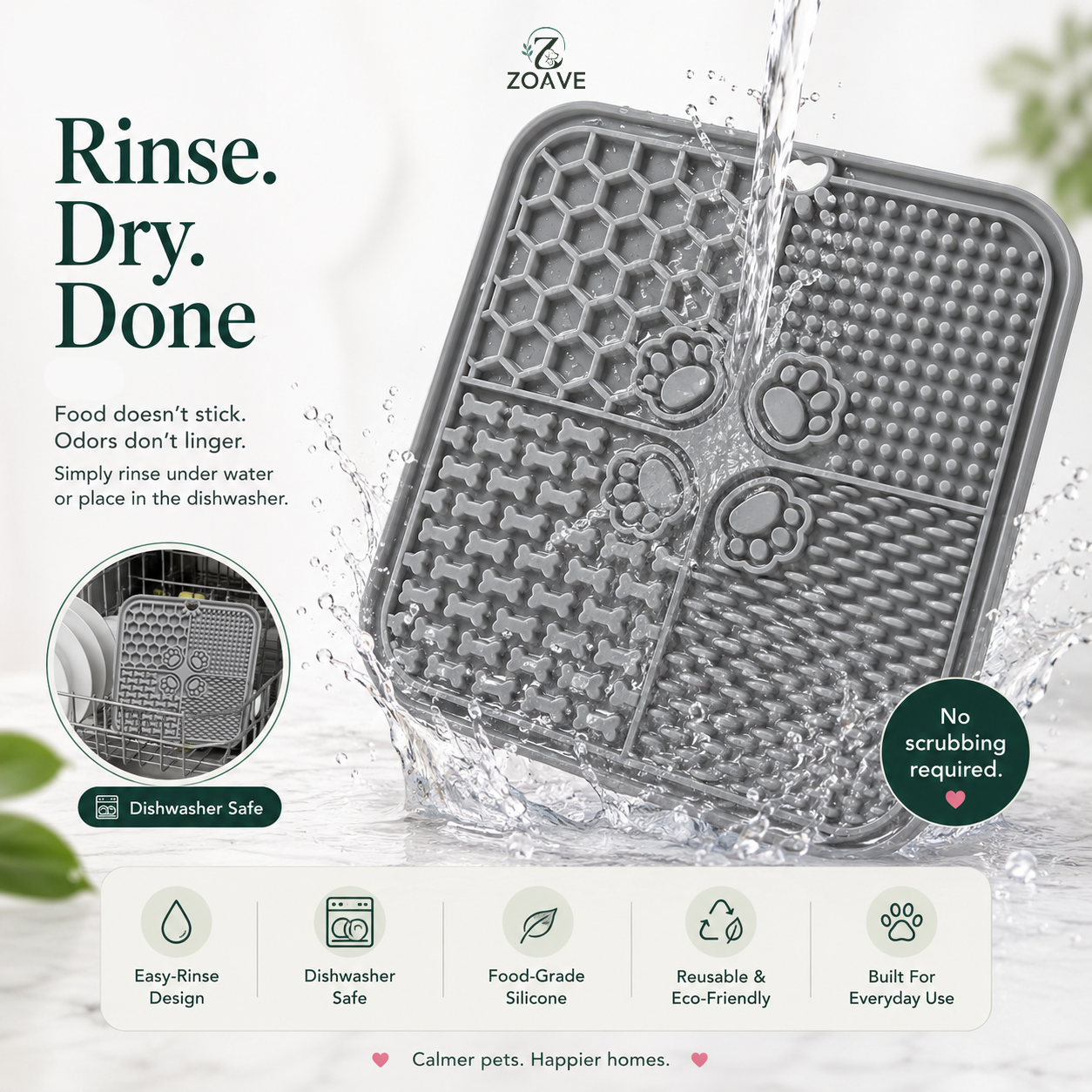 Zoave Calm Lick Mat — Anxiety Relief  for Pets